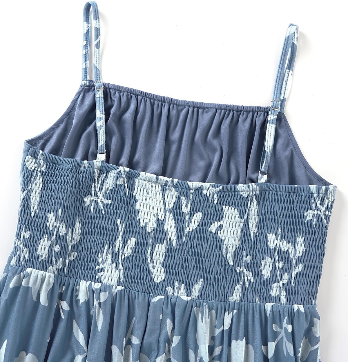 Plus Size Cocktail Dresses – Velvet Party Summer Formal Wedding Guest Sleeveless Spaghetti Strap Floral Midi Dress(Blue Floral)