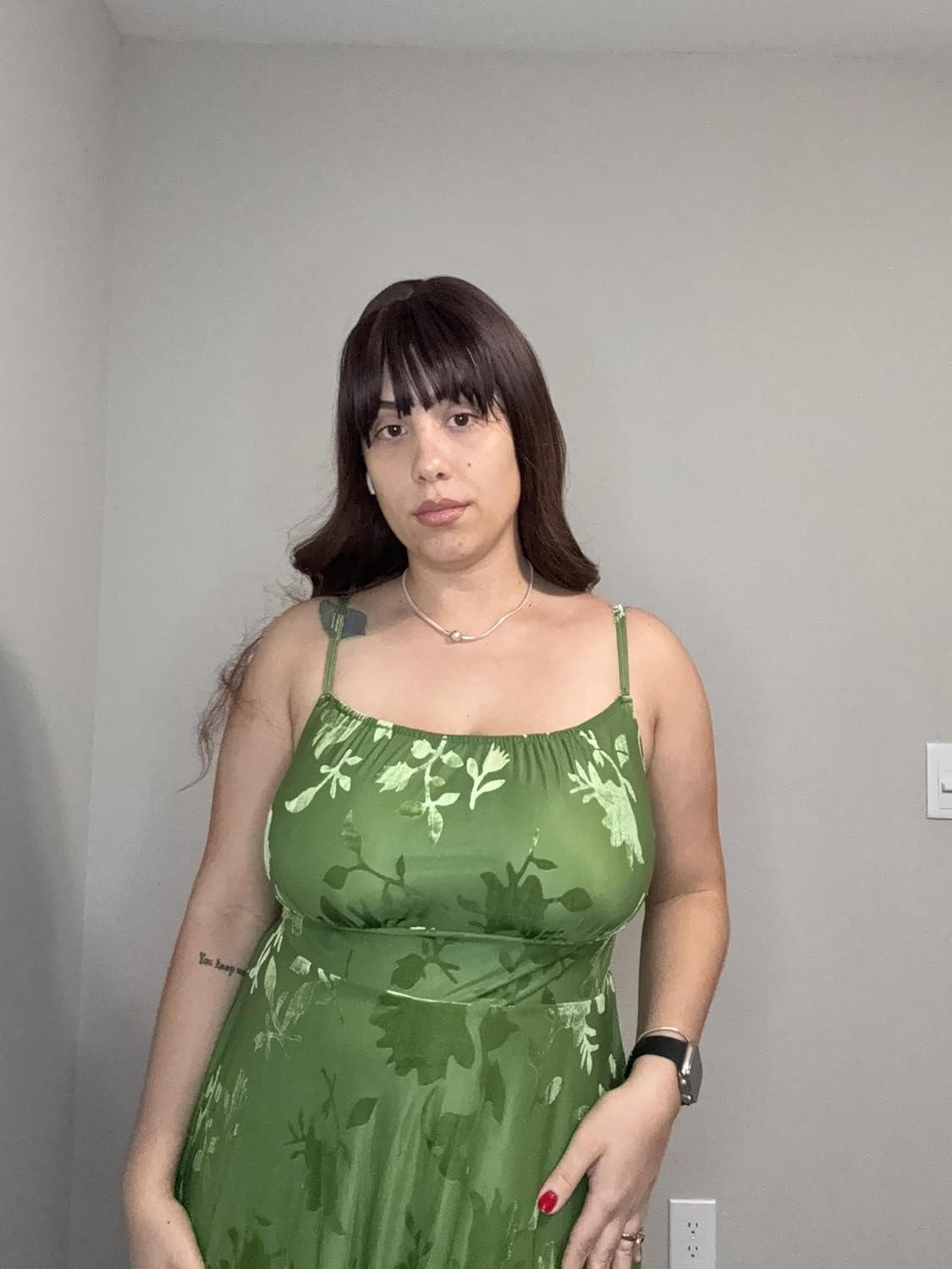 Plus Size Cocktail Dresses – Velvet Party Summer Formal Wedding Guest Sleeveless Spaghetti Strap Floral Midi Dress(Green Floral)
