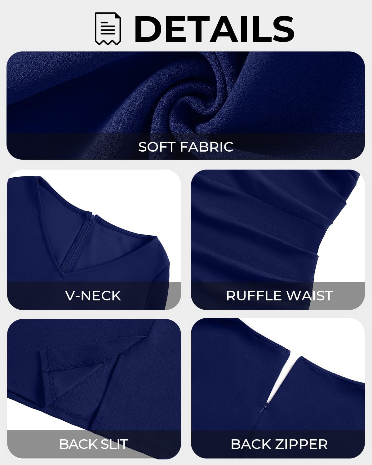 Talisea Plus Size Wedding Guest Dress – Semi Formal Cape Dress for Women | Elegant chiffon cape dress, semi formal cocktail party bodycon style for curvy women.(Navy Blue)