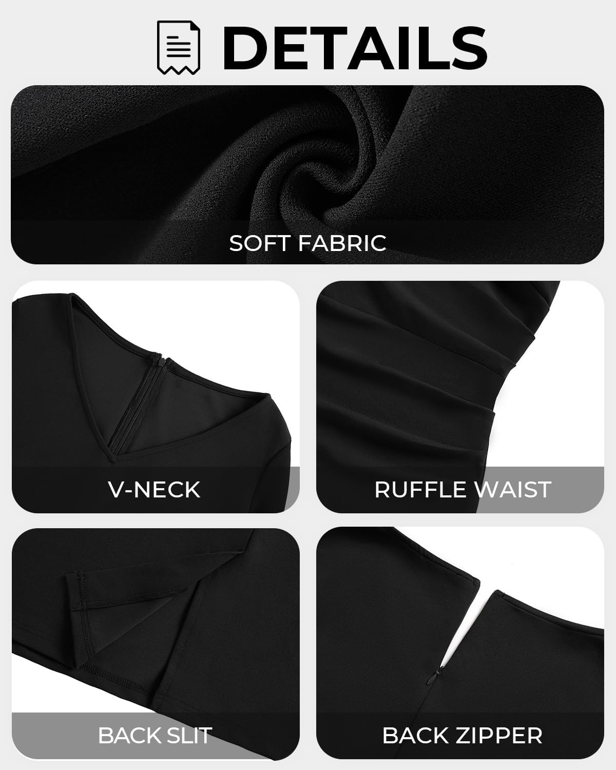 Talisea Plus Size Wedding Guest Dress – Semi Formal Cape Dress for Women | Elegant chiffon cape dress, semi formal cocktail party bodycon style for curvy women.(Black)